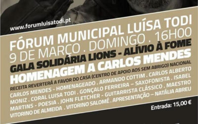 Carlos Mendes vai ser homenageado dia 9 de Março, num concerto integrado na ‘Gala Solidária Lions – Alívio à Fome’