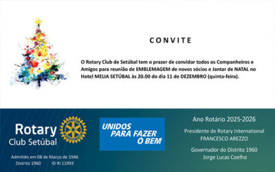 Reunião de EMBLEMAGEM de novos sócios e Jantar de NATAL