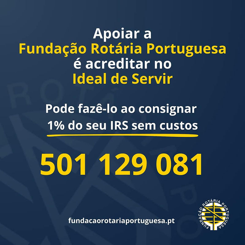 Consignação de 1% do IRS à Fundação Rotária Portuguesa